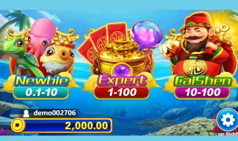 Các phòng chơi trong game Bắn Cá Thần Tài 98Win