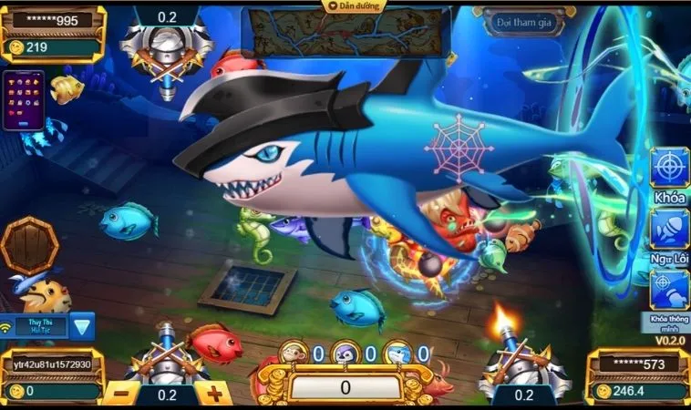 Hệ thống vũ khí trong game Bắn Cá Vua Hải Tặc 98Win