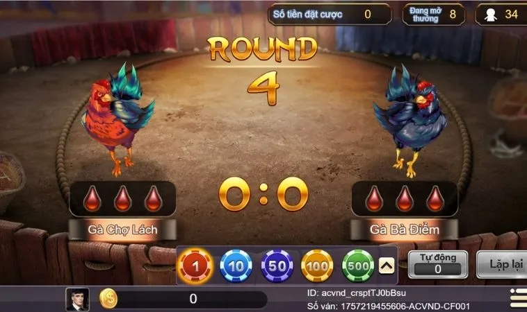 Giao diện chơi Đá Gà 3D Tại 98Win
